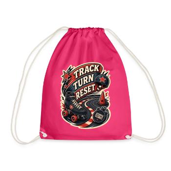 TRACK TURN RESET - Turnbeutel - Fuchsia - Vorne