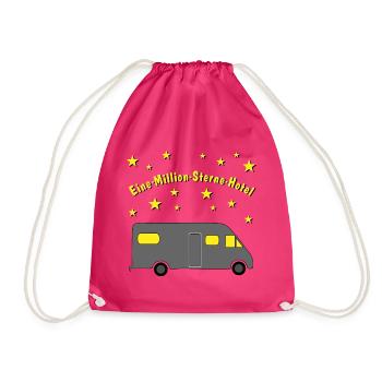 eine million sterne hotel luxus wohnmobil - Turnbeutel - Fuchsia - Vorne