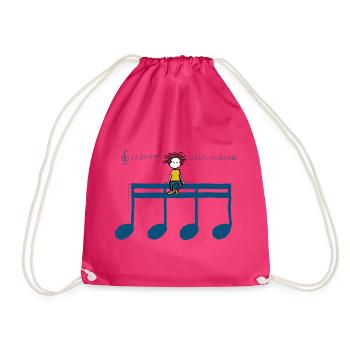 Headphones Blue Notes – T-Shirt für Musikliebhaber - Turnbeutel - Fuchsia - Vorne