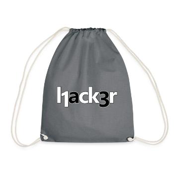 Hacker - Turnbeutel - Grau - Vorne