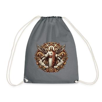 Jesus Christ Logo - Turnbeutel - Grau - Vorne
