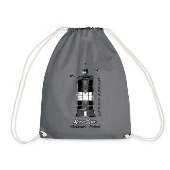 NORRSKÄR LEUCHTTURM Marine Textilien und Geschenke - Turnbeutel - Grau - Vorne
