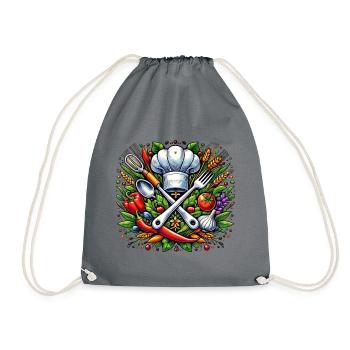 Koch Logo - Drawstring Bag - grey - Front