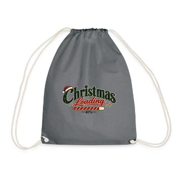 Christmas Loading – Minimalist Christmas - Turnbeutel - Grau - Vorne