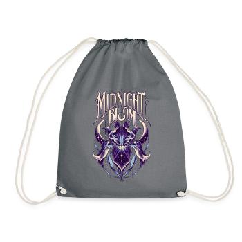 Midnight Bloom - Turnbeutel - Grau - Vorne
