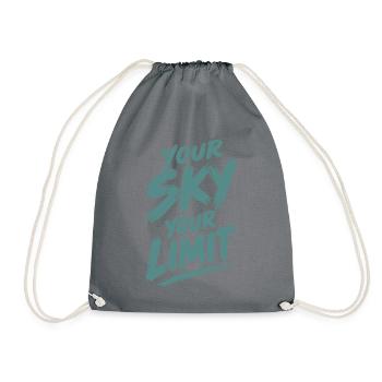 Your Sky Your Limit - Turnbeutel - Grau - Vorne