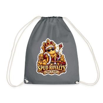 Spud Royalty Königliche Knolle - Turnbeutel - Grau - Vorne