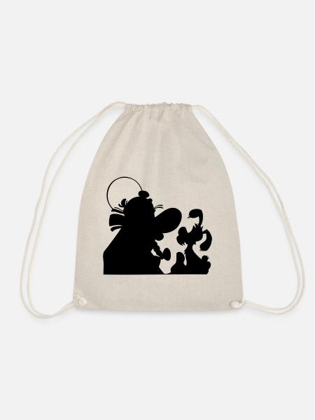 Asterix & Obelix - Obelix mit Idefix Schatten - Turnbeutel - Natur