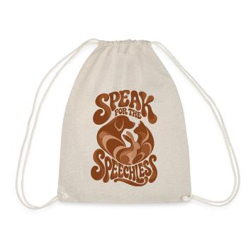 Speak For The Speechless - Turnbeutel - Natur - Vorne