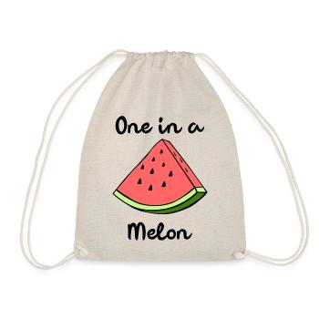 One In A Melon Eins In Einer Melone Wortspiel - Turnbeutel - Natur - Vorne