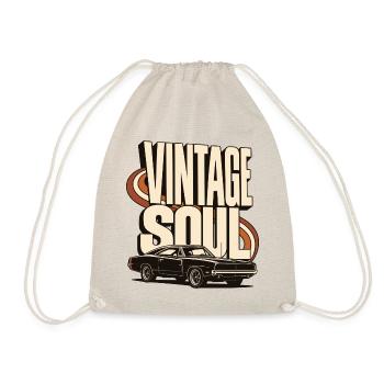 Vintage Soul Classic Car - Turnbeutel - Natur - Vorne