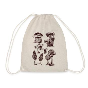 Champignons - Turnbeutel - Natur - Vorne