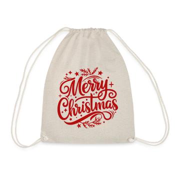 Frohe Weihnachten - Turnbeutel - Natur - Vorne