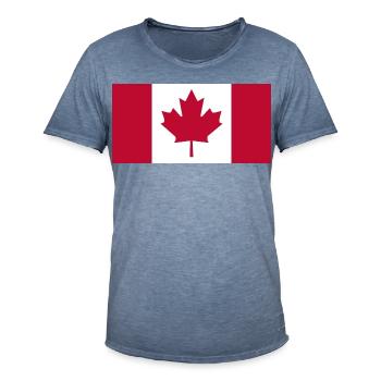 Kanada Flagge Fahne Ahorn Canada Day 1867 Toronto - Männer Vintage T-Shirt - Vintage Denim - Vorne