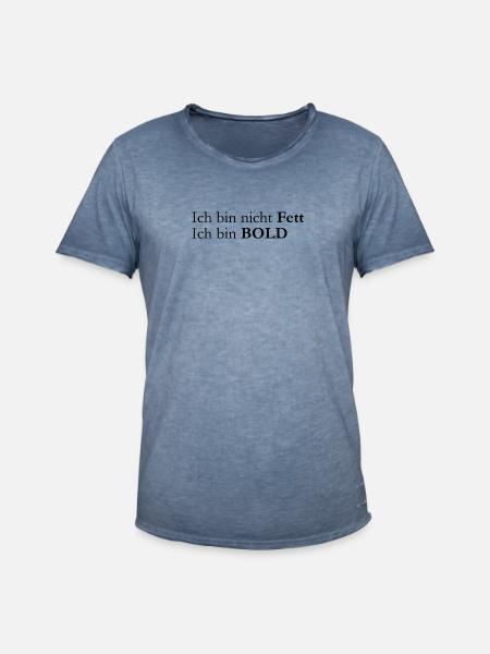 ich bin bold - Männer Vintage T-Shirt - Vintage Denim