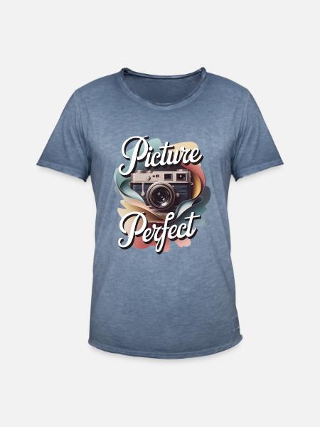 Picture Perfect - Men's Vintage T-Shirt - vintage denim