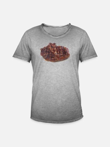Steak - T-shirt vintage Homme - vintage gris