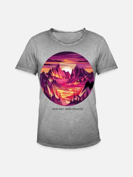 New Day, New Heights - Men's Vintage T-Shirt - vintage grey