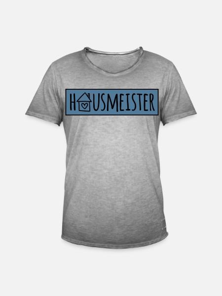 Hausmeister - Männer Vintage T-Shirt - Vintage Grau