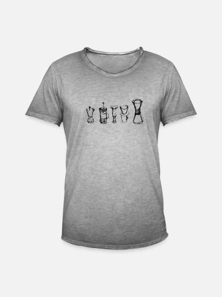 Alternative Coffee - Men's Vintage T-Shirt - vintage grey