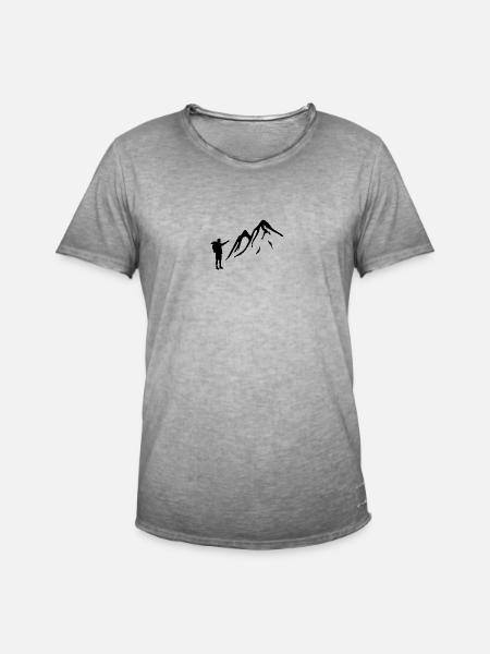 Trekking - Männer Vintage T-Shirt - Vintage Grau