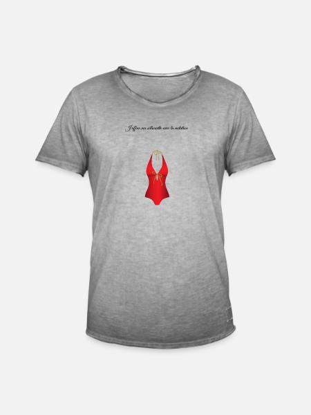 La piscine 1 - T-shirt vintage Homme - vintage gris