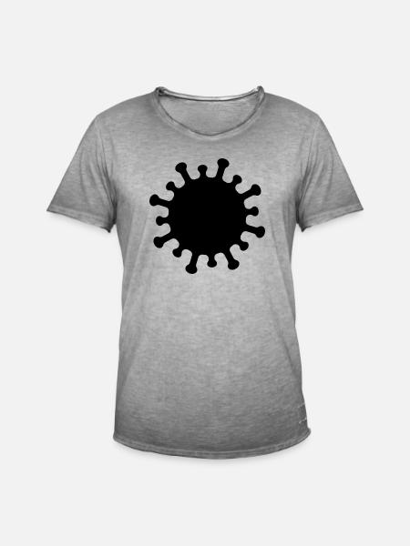 Corona-Virus-Symbol - Männer Vintage T-Shirt - Vintage Grau