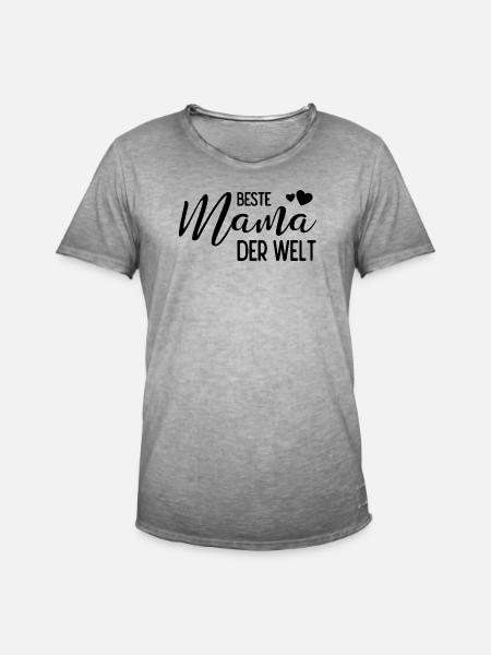 Beste Mama der Welt - Männer Vintage T-Shirt - Vintage Grau