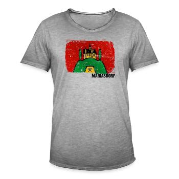 le bourg de Mariasdorf dans le sud du Burgenland - T-shirt vintage Homme - vintage gris - Devant