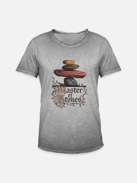 Master Of Stones - Men's Vintage T-Shirt - vintage grey