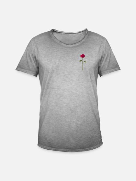 Rose - Men's Vintage T-Shirt - vintage grey