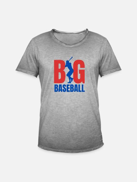 Baseball BIG - Men's Vintage T-Shirt - vintage grey
