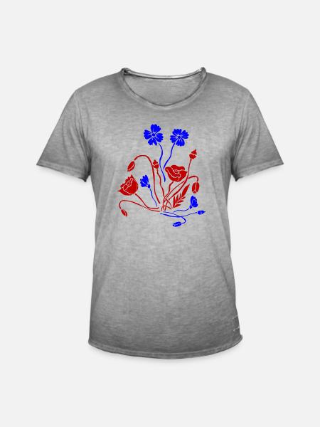 Fleur Picture Fleurs - T-shirt vintage Homme - vintage gris