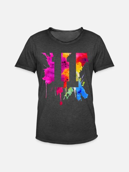 11 ANS 11E ANNIVERSAIRE - T-shirt vintage Homme - noir vintage