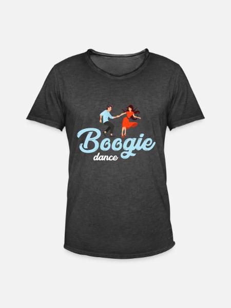 Boogie Woogie Dance - Männer Vintage T-Shirt - Vintage Schwarz