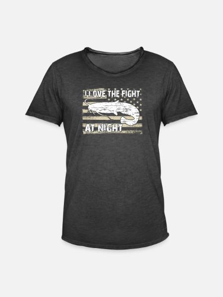 Poisson-chat - T-shirt vintage Homme - noir vintage