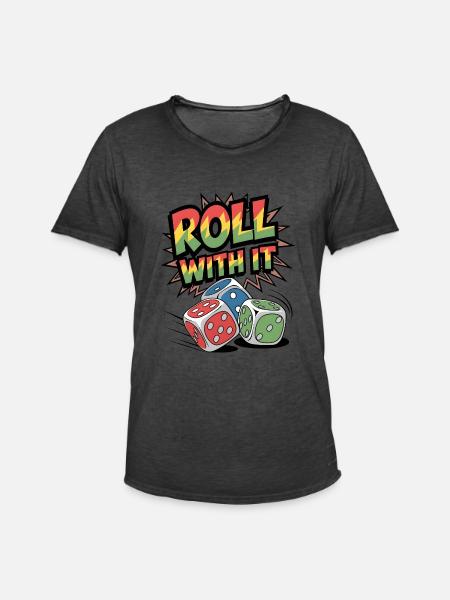 Roulez avec - T-shirt vintage Homme - noir vintage