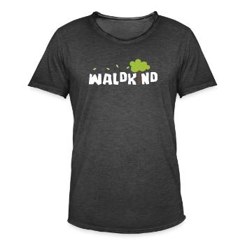 Waldkind - Männer Vintage T-Shirt - Vintage Schwarz - Vorne