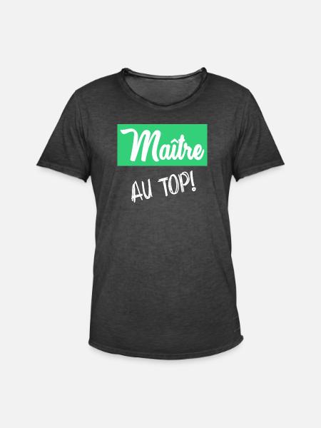 MAITRE - T-shirt vintage Homme - noir vintage