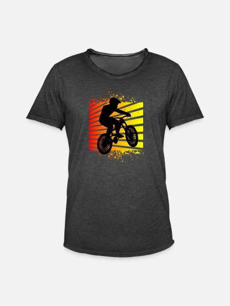 Mountain bike mountain bikers - Men's Vintage T-Shirt - washed black