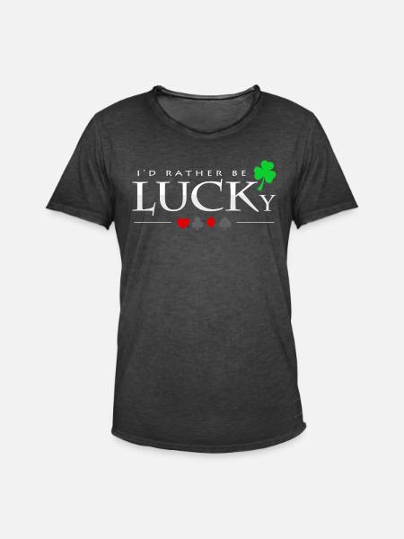 Poker - Männer Vintage T-Shirt - Vintage Schwarz