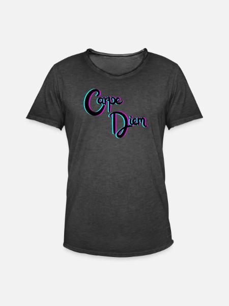 Carpe Diem - Men's Vintage T-Shirt - washed black