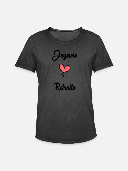 RETIREMENT - Men's Vintage T-Shirt - washed black