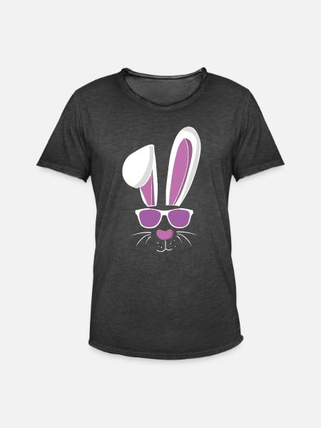 Cool ski and Easter - Men's Vintage T-Shirt - washed black