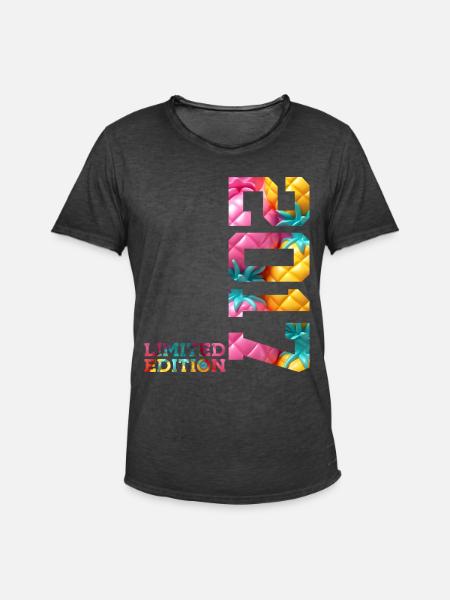 9TH BIRTHDAY LIMITED EDITION 2017 - Men's Vintage T-Shirt - washed black