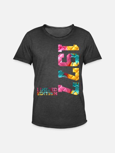 49E ANNIVERSAIRE ÉDITION LIMITÉE 1977 - T-shirt vintage Homme - noir vintage