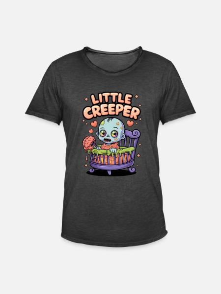 Little Creeper - Men's Vintage T-Shirt - washed black