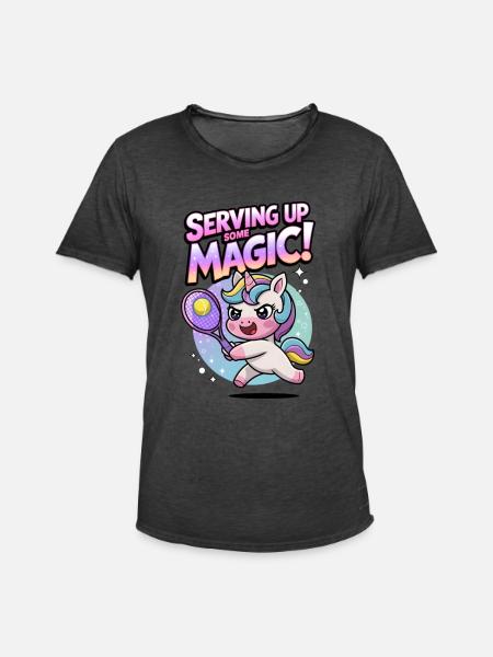 Serving Up Some Magic! - Men's Vintage T-Shirt - washed black