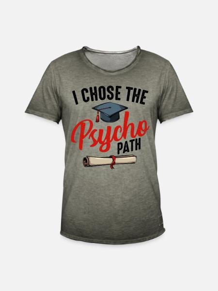 psychologue - T-shirt vintage Homme - vintage kaki