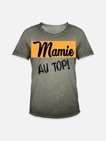 MAMIE - T-shirt vintage Homme - vintage kaki